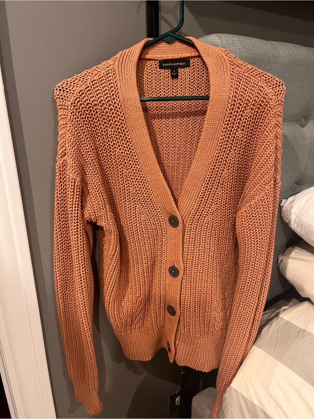 Banana Republic Women's Chunky Knit Cardigan - Terracotta